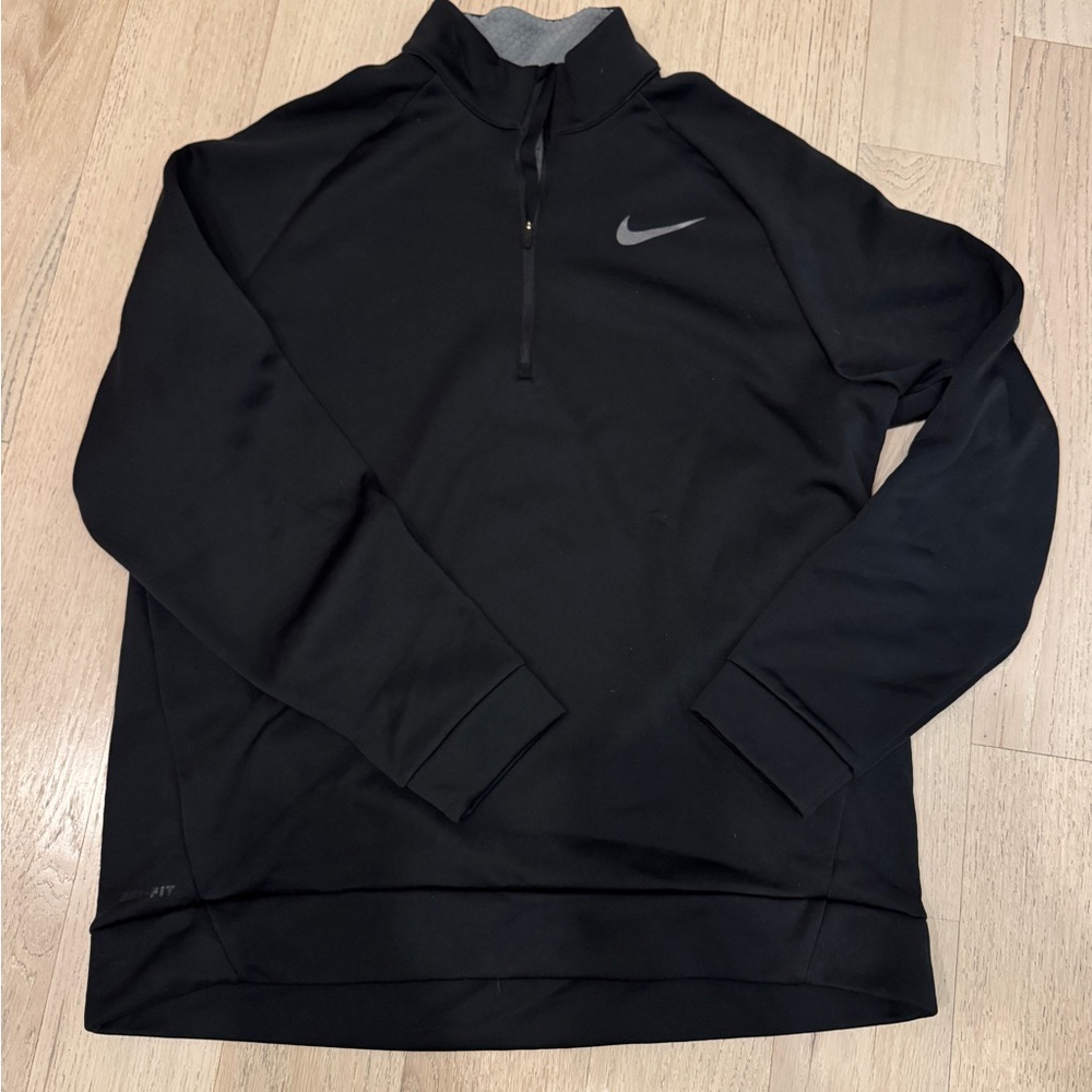 Nike Men’s Black Half‑Zip Performance Pullover Jacket